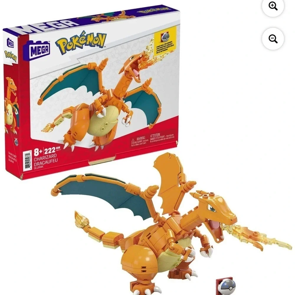 MEGA Pokemon Charizard Building Set & MEGA Pokémon Charmander Set